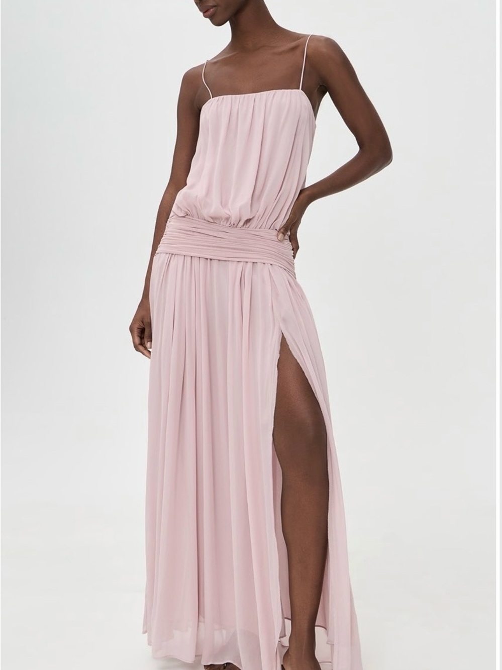 Bec + Bridge Camille Blouson Dress in Mauve US2